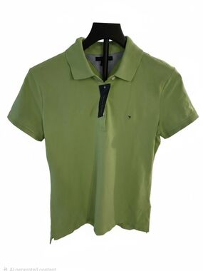 NWT Tommy Hilfiger Green Short Sleeve Polo